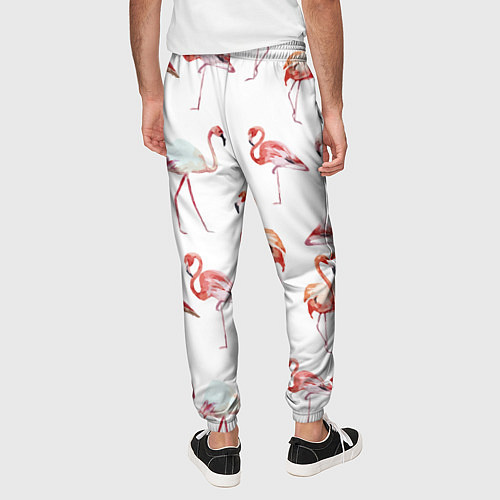 Мужские брюки Действия фламинго / 3D-принт – фото 4