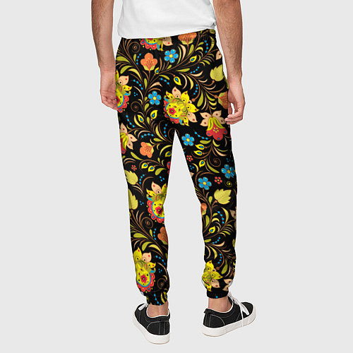 Мужские брюки Цветочный узор / 3D-принт – фото 4
