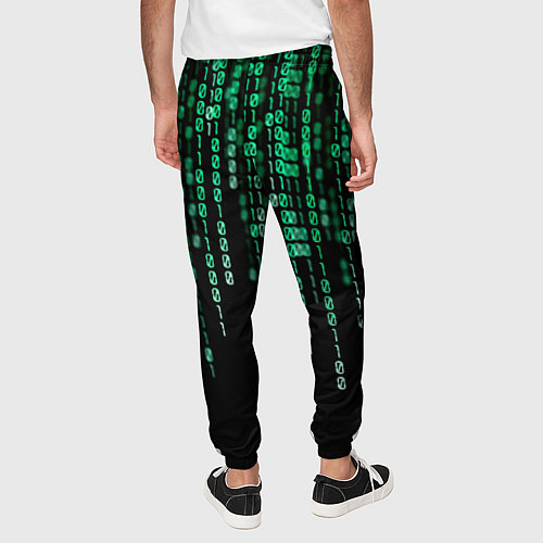 Мужские брюки Цифровой поток из матрицы / 3D-принт – фото 4