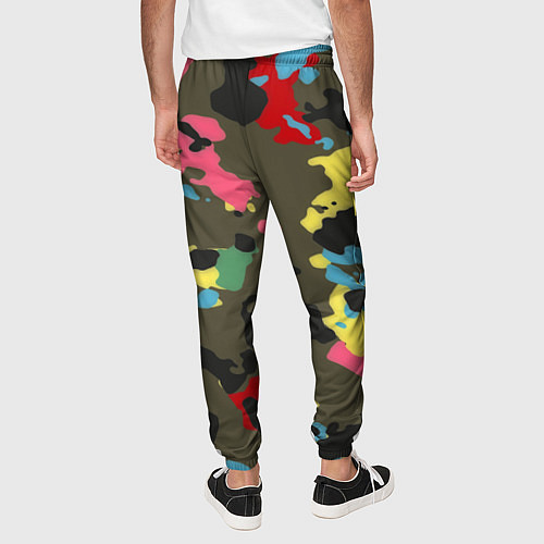 Мужские брюки Цветной камуфляж / 3D-принт – фото 4