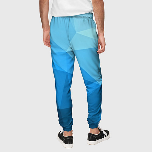 Мужские брюки Geometric blue / 3D-принт – фото 4
