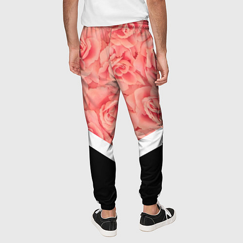 Мужские брюки Розовые розы / 3D-принт – фото 4