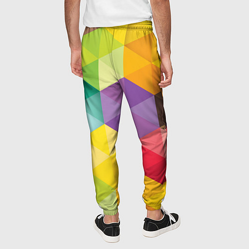 Мужские брюки Цветные зонтики / 3D-принт – фото 4