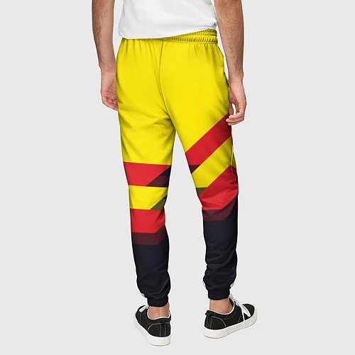 Мужские брюки Man United FC: Yellow style / 3D-принт – фото 4