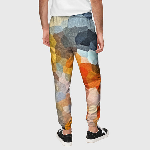 Мужские брюки Мозаика в блеске / 3D-принт – фото 4