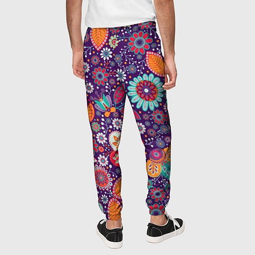 Мужские брюки Цветочный взрыв / 3D-принт – фото 4