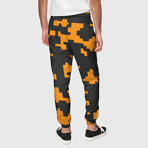 Мужские брюки Bitcoin: Orange Camo / 3D-принт – фото 4