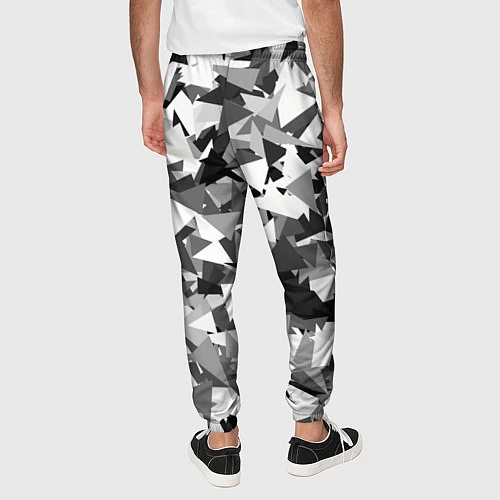 Мужские брюки Городской серый камуфляж / 3D-принт – фото 4