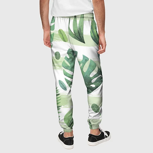 Мужские брюки Тропические джунгли / 3D-принт – фото 4