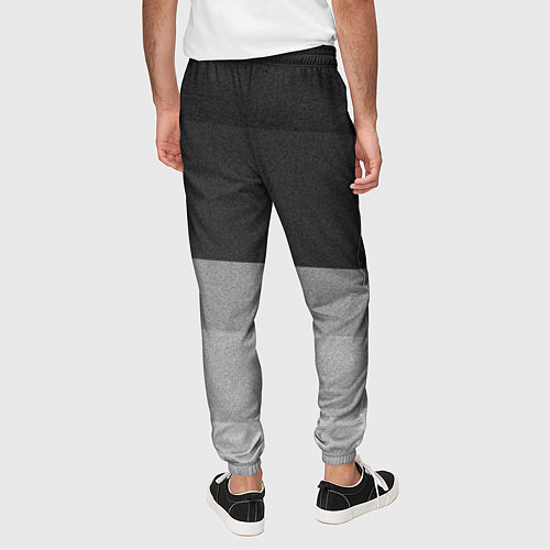 Мужские брюки ФК Боруссия: Серый стиль / 3D-принт – фото 4