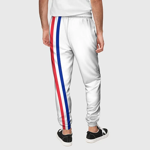 Мужские брюки Франция: лента с гербом / 3D-принт – фото 4