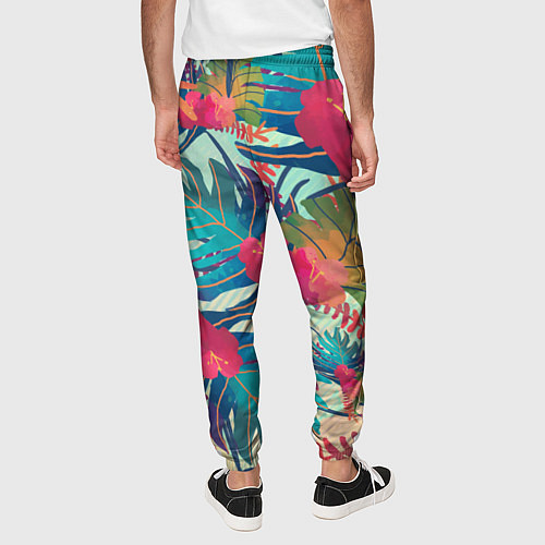 Мужские брюки Тропический мотив / 3D-принт – фото 4