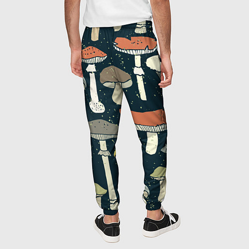 Мужские брюки Грибной лес / 3D-принт – фото 4
