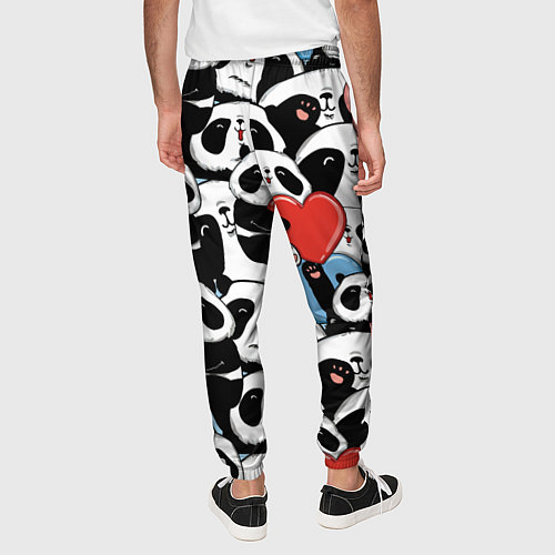 Мужские брюки Милые панды / 3D-принт – фото 4