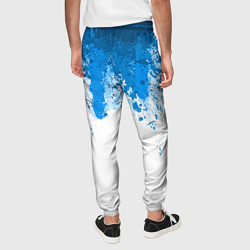 Мужские брюки Android Blood: White / 3D-принт – фото 4