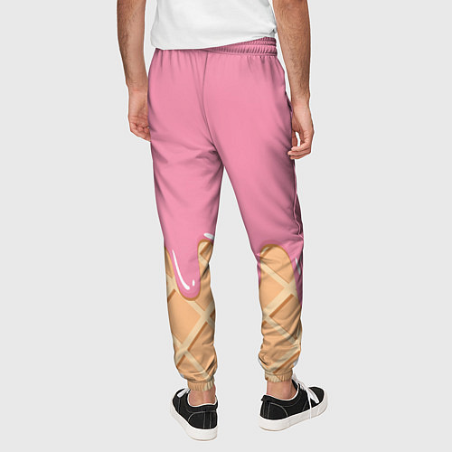 Мужские брюки Розовое мороженное / 3D-принт – фото 4
