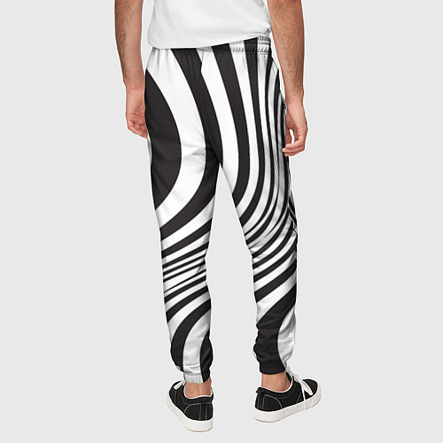 Мужские брюки Стерео-зебра / 3D-принт – фото 4