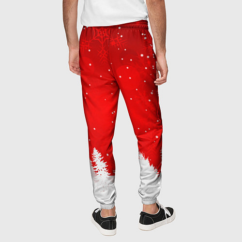 Мужские брюки Christmas pattern / 3D-принт – фото 4