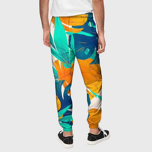 Мужские брюки Лазурные тропики / 3D-принт – фото 4
