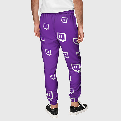 Мужские брюки Twitch Pattern / 3D-принт – фото 4