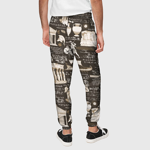Мужские брюки Древнегреческий паттерн / 3D-принт – фото 4