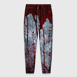 Мужские брюки Кровь на металле текстура
