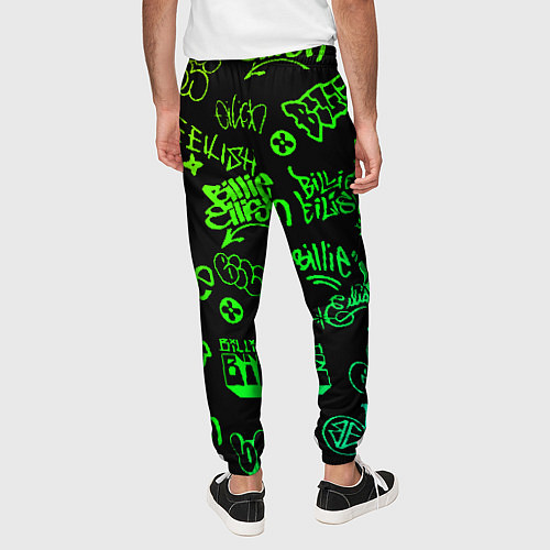 Мужские брюки BILLIE EILISH: Grunge Graffiti / 3D-принт – фото 4