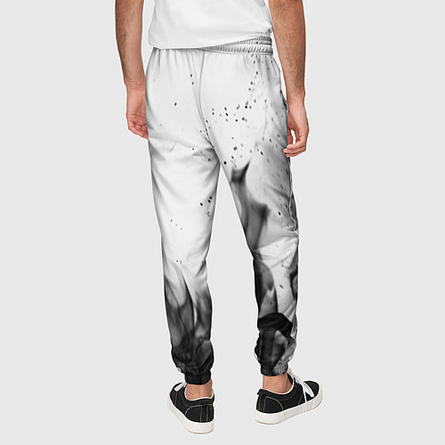 Мужские брюки LINDEMANN: Black Fire / 3D-принт – фото 4