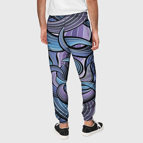 Мужские брюки Абстрактные краски / 3D-принт – фото 4