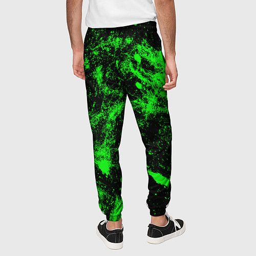 Мужские брюки Зелёная краска / 3D-принт – фото 4