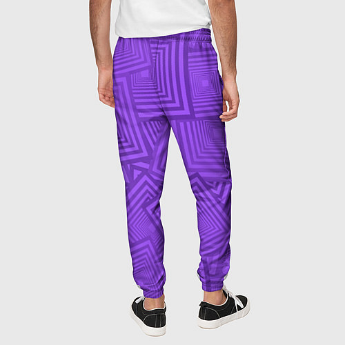 Мужские брюки Квадраты в квадратах / 3D-принт – фото 4