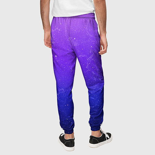 Мужские брюки Звёздное небо / 3D-принт – фото 4