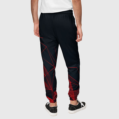 Мужские брюки RED STRIPES / 3D-принт – фото 4