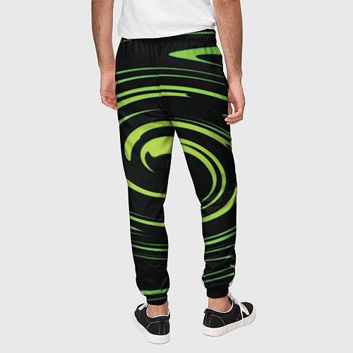 Мужские брюки Twisted greens / 3D-принт – фото 4