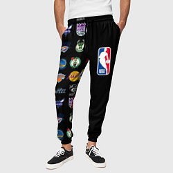 Брюки на резинке мужские NBA Team Logos 2, цвет: 3D-принт — фото 2