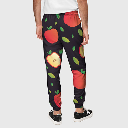 Мужские брюки Яблочный узор / 3D-принт – фото 4