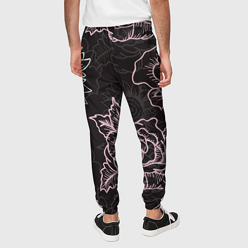 Мужские брюки Цветочный узор / 3D-принт – фото 4