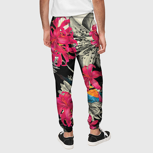 Мужские брюки Цветы / 3D-принт – фото 4