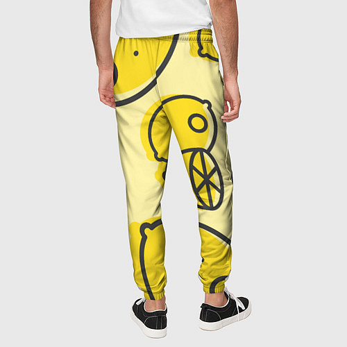 Мужские брюки Лимончики / 3D-принт – фото 4