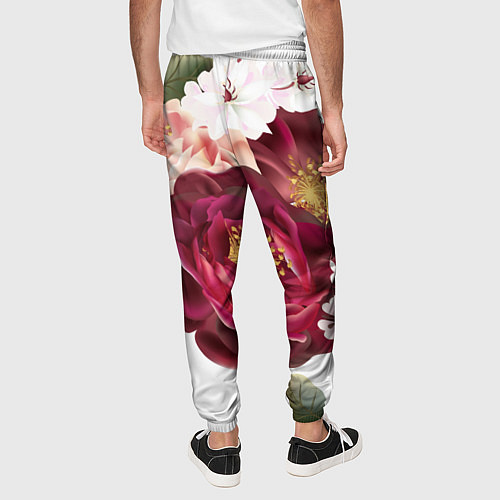 Мужские брюки Розы / 3D-принт – фото 4