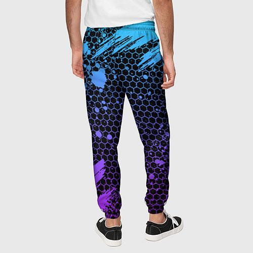Мужские брюки Brawl Stars LEON / 3D-принт – фото 4