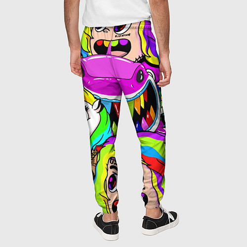 Мужские брюки 6IX9INE / 3D-принт – фото 4