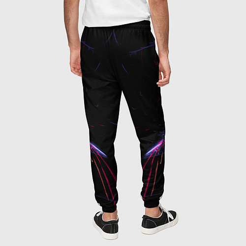 Мужские брюки N7 Neon Style / 3D-принт – фото 4