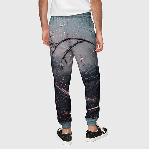 Мужские брюки Абстракция краска разводы кап / 3D-принт – фото 4