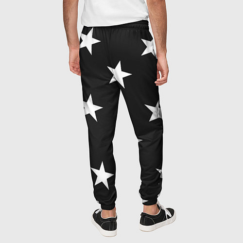 Мужские брюки Звёзды / 3D-принт – фото 4