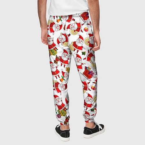 Мужские брюки Дед Мороз / 3D-принт – фото 4