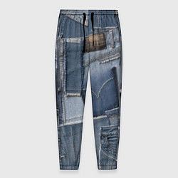 Брюки на резинке мужские Jeans life, цвет: 3D-принт
