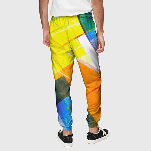 Мужские брюки Геометрический хаос / 3D-принт – фото 4