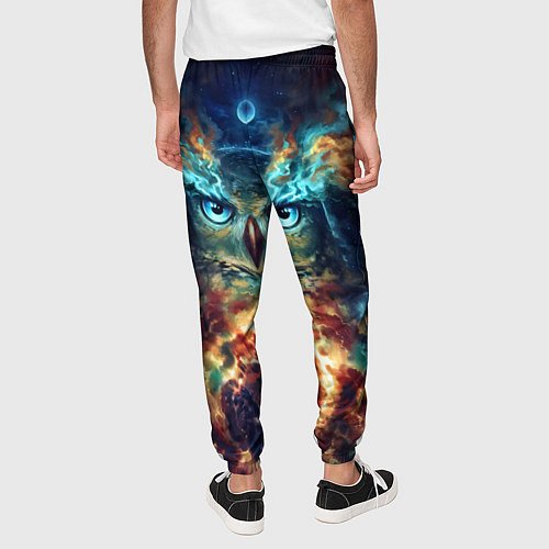 Мужские брюки Сова Космос / 3D-принт – фото 4