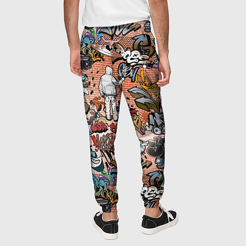 Мужские брюки Граффити / 3D-принт – фото 4